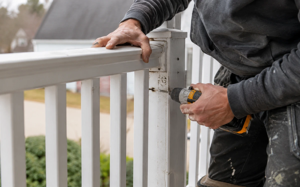 Porch railing replacement contractor